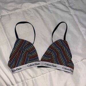Calvin Klein Rainbow Triangle Bralette Unpadded